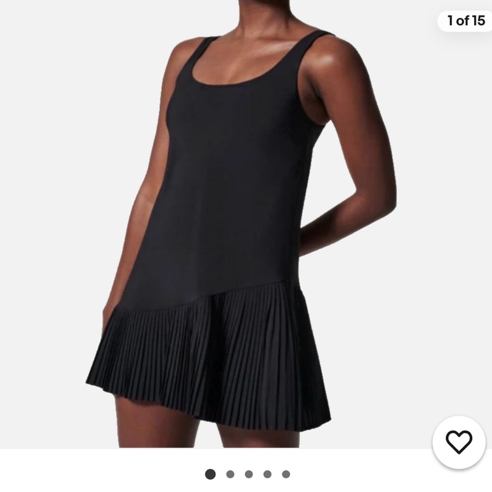 Black Pleated Mini Dress